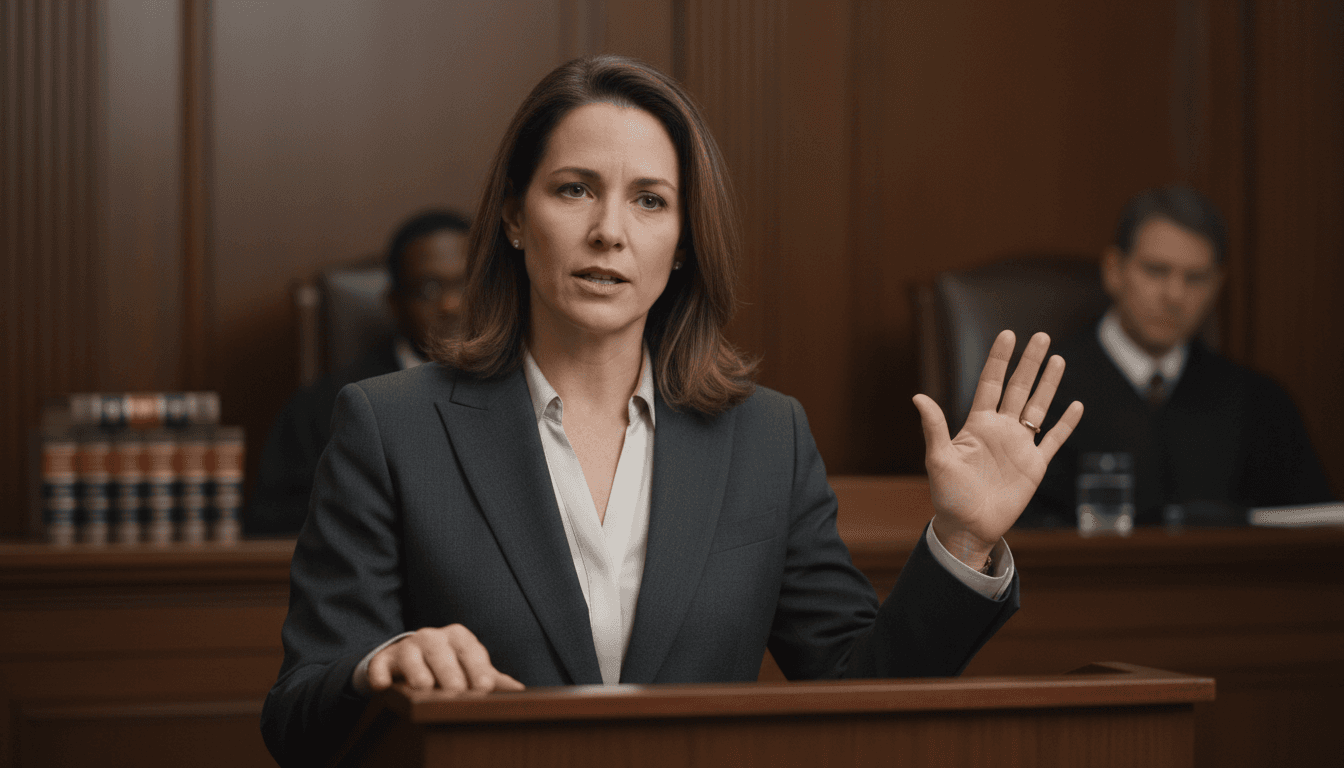 Attorney presenting oral arguments in appellate court proceedings